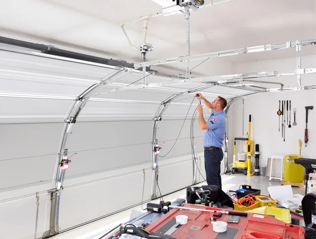 Garage door cable repair service by Rehoboth Garage Door Repair in Rehoboth