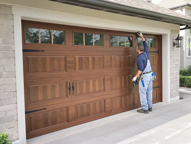 Custom garage door showcase by Rehoboth Garage Door Repair in Rehoboth
