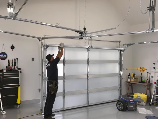 Rehoboth Garage Door Repair certified team performing precision garage door installation in Rehoboth