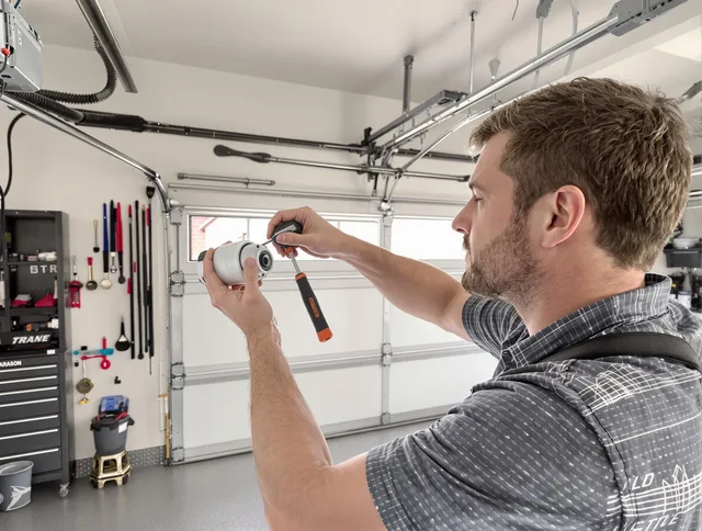Garage door opener repair service by Rehoboth Garage Door Repair in Rehoboth