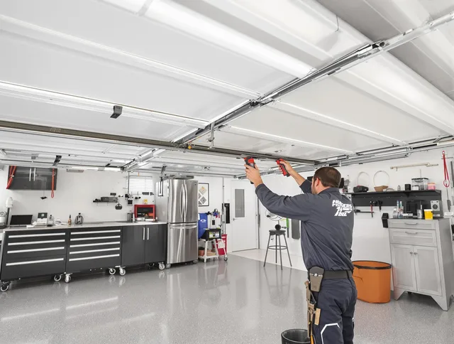Overhead garage door repair service by Rehoboth Garage Door Repair in Rehoboth